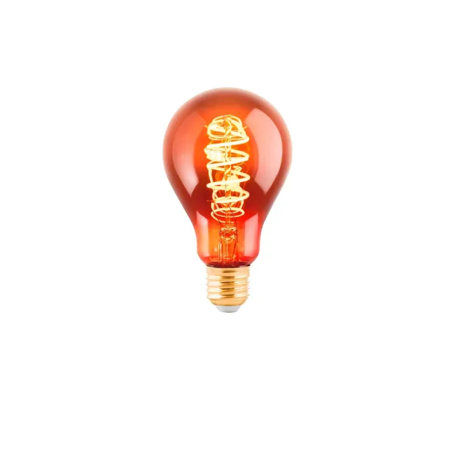 Eglo 4W Copper Transparent LED A75 E27 Globe 110089