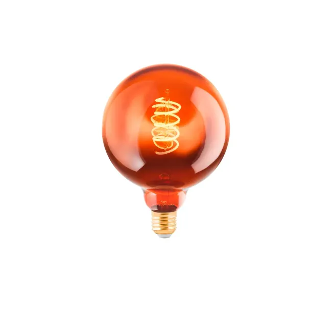 Eglo 4W Copper Transparent LED G125 E27 Globe 110093