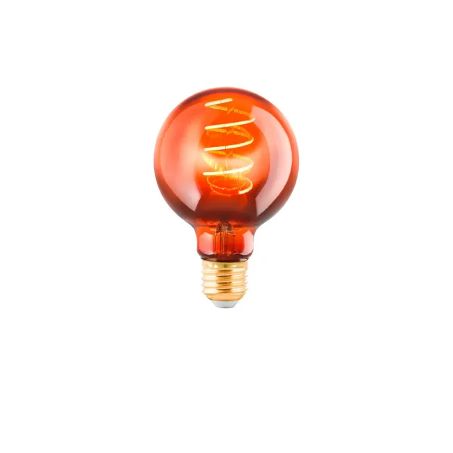 Eglo 4W Copper Transparent LED G80 E27 Globe 110091