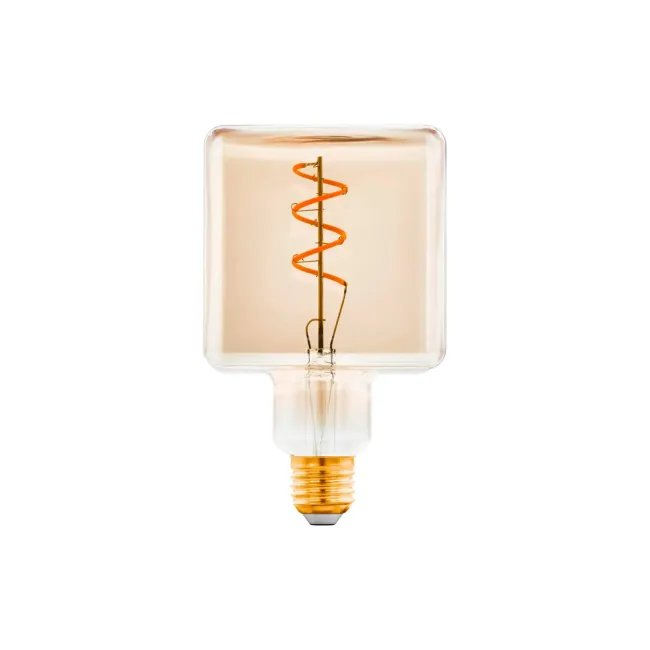 Eglo 4W E27 LED Amber Cube Globe 11818
