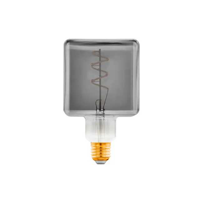 Eglo 4W E27 LED Black Vaporised Cube Globe 11819