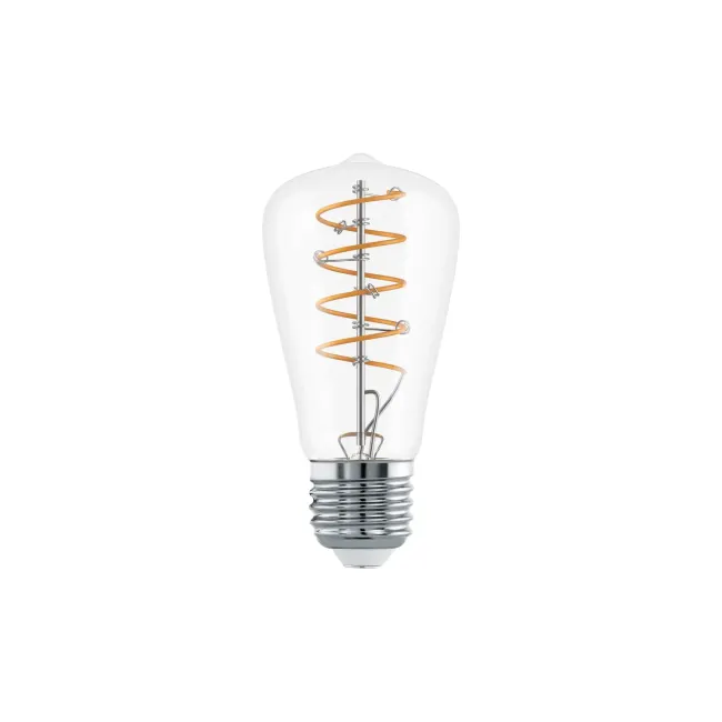 Eglo 7.3W Warm White LED E27 ST48 Clear Globe 110307