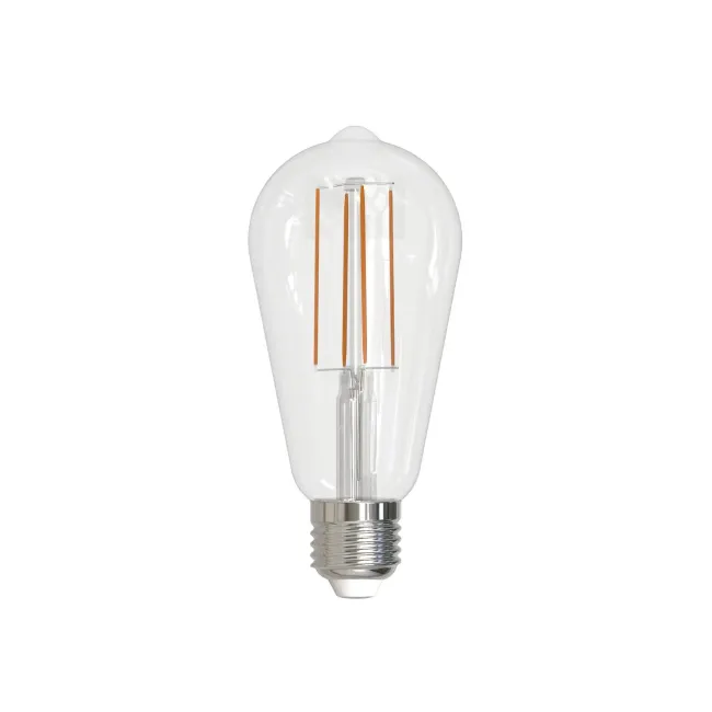 Eglo 7.5W Cool White LED E27 ST64 Clear Globe 205964