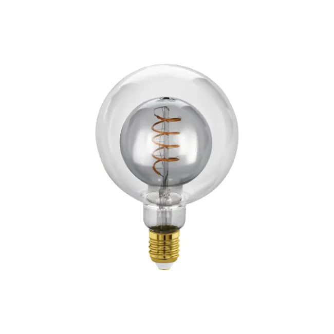 Eglo Black & Clear 2W LED G125 E27 Globe 110256