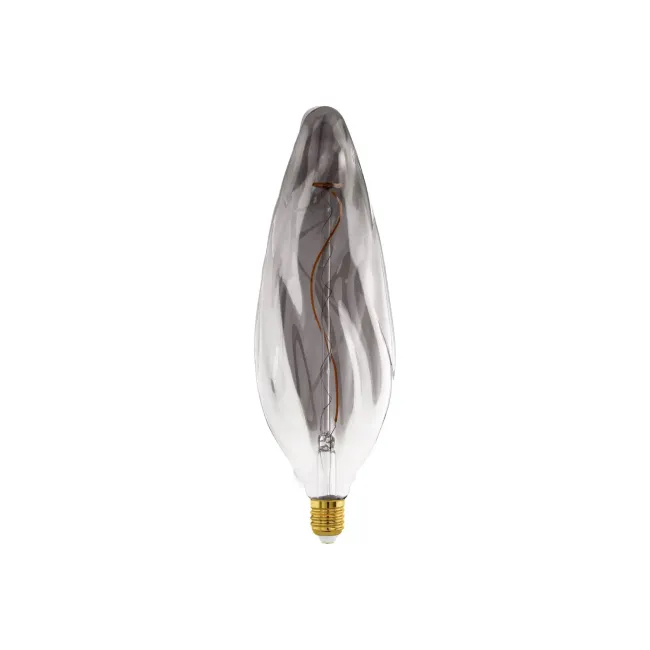 Eglo Black Transparent 4W LED CF117 E27 Candle Globe 110278