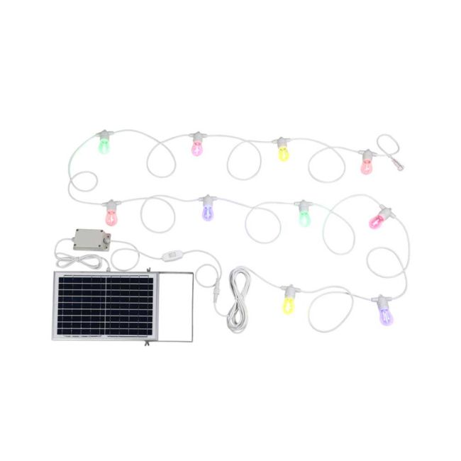 Eglo Festoon 10 DIY Solar Fixed Lights Multi-Coloured in White