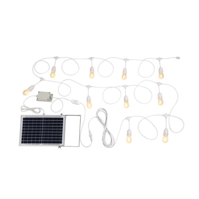 Eglo Festoon 10 DIY Solar Hanging Lights 2700K in White