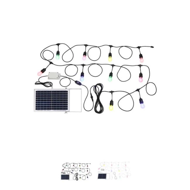 Eglo Festoon 10 DIY Solar Hanging Lights Multi-Coloured