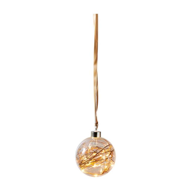 Eglo Glow Clear Bauble LED Ball Light Christmas Decoration