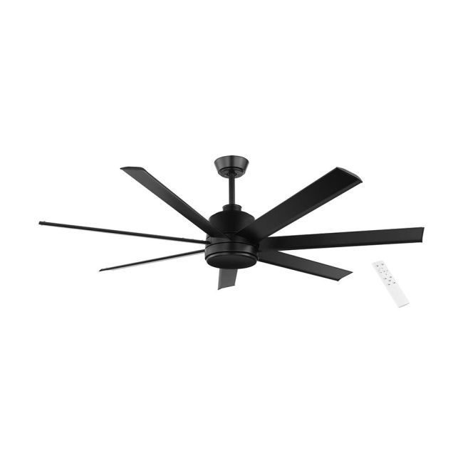 Eglo Tourbillion DC 60" 7 Blade Ceiling Fan with Remote Control Matt Black 202964