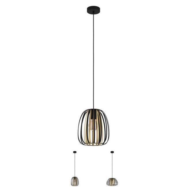 Encinitos Black and Gold Pendant Light by Eglo