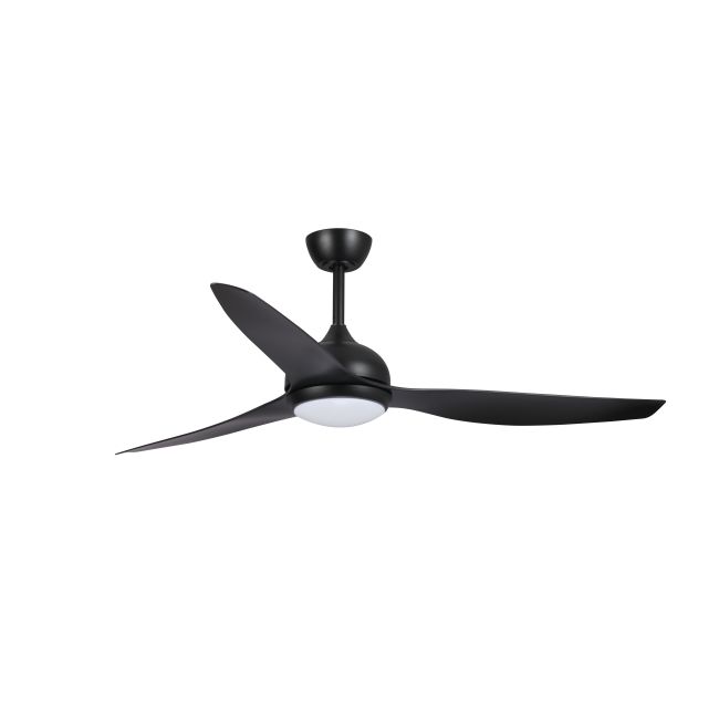Eco Style DC 60" Ceiling Fan with LED Light in Black by Fanco