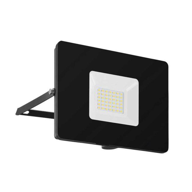 Faedo 3 Black 30W LED Exterior Floodlight Light by Eglo