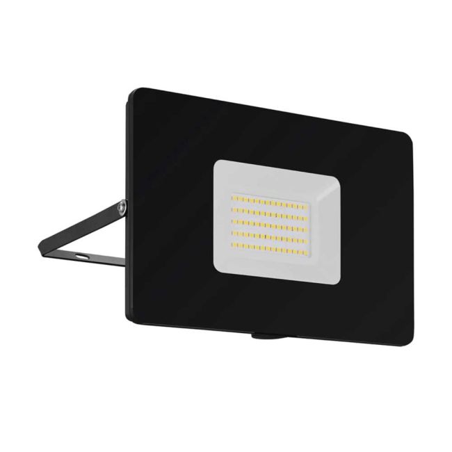 Faedo 3 Black 50W LED Exterior Floodlight Light by Eglo