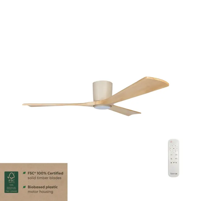 Fanco EarthFirst Gaia Sustainable Timber 54" DC Ceiling Fan with LED Light  KF2211-619A