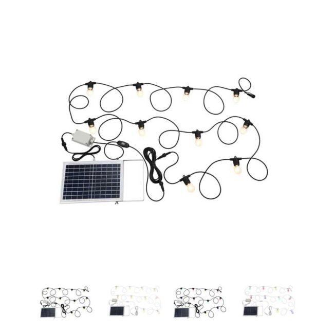 Festoon 2 10 Fixed DIY Solar Lights by Eglo