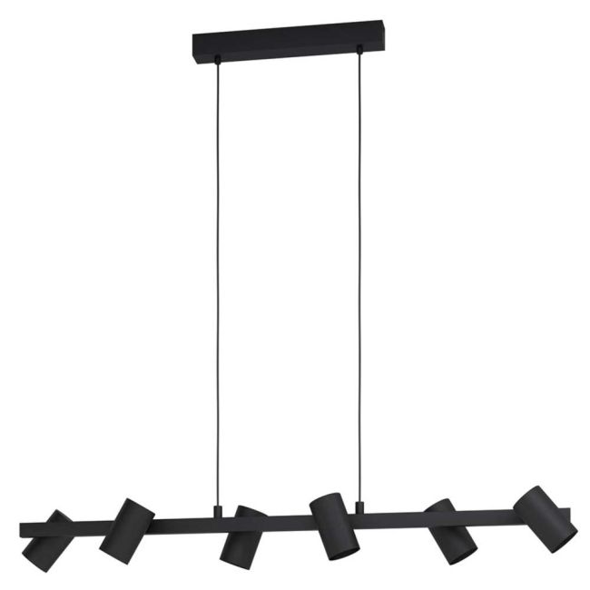 Gatuela Black 6 Light Pendant by Eglo