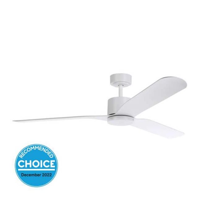 Iluka 60" DC Eglo Ceiling Fan with LED Light in White 20538101
