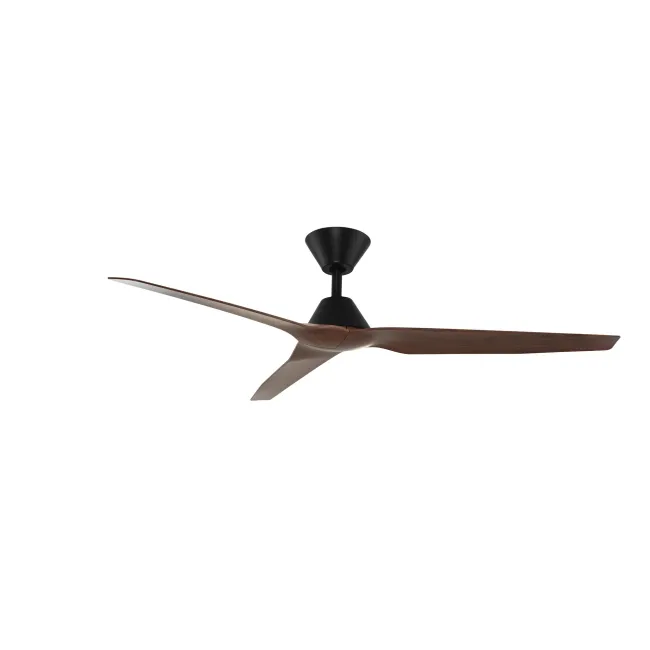 Infinity-iD Black & Spotted Gum 54" DC Smart Ceiling Fan by Fanco F8030-222