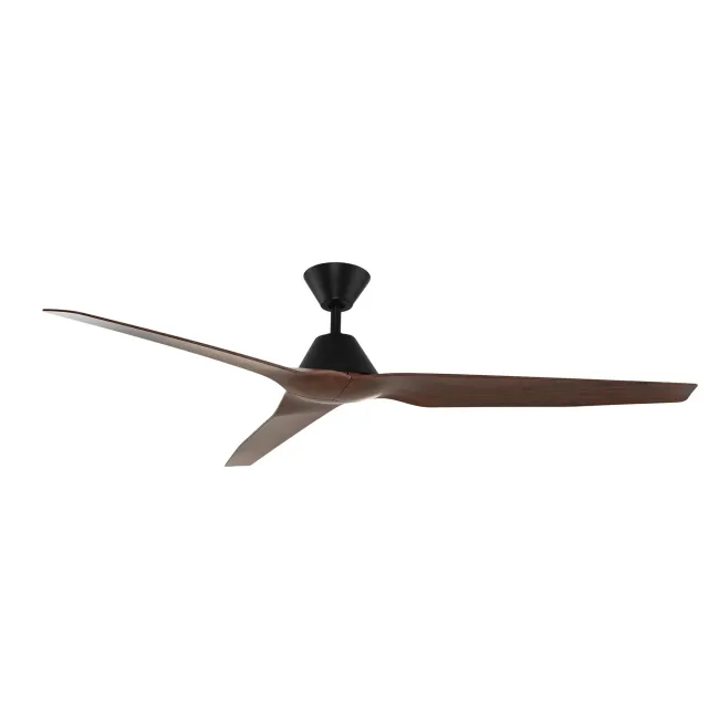 Infinity-iD Black & Spotted Gum 64" DC Smart Remote & Wall Control Ceiling Fan by Fanco KF8050-222