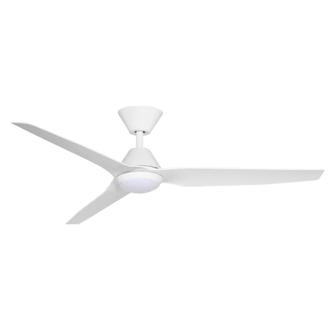 Infinity-iD White 54" DC Smart Ceiling Fan & LED Light by Fanco F8031-101