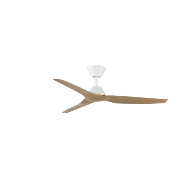Infinity-iD White & Beechwood 48" DC Smart Ceiling Fan by Fanco F8000-121
