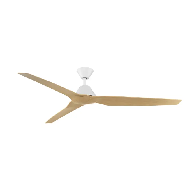 Infinity-iD White & Beechwood 64" DC Smart Remote & Wall Control Ceiling Fan by Fanco KF8050-121
