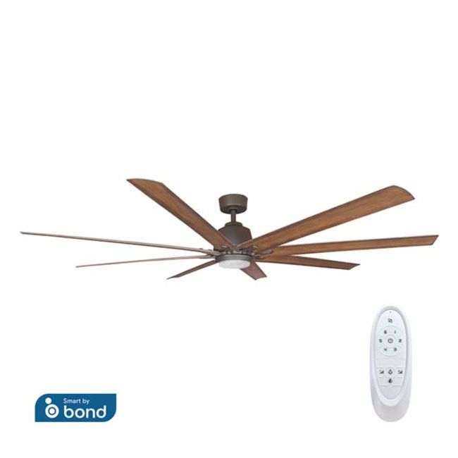 Kensington 72" DC ThreeSixty Ceiling Fan with LED Light in Oil Rubbed Bronze KEN72OBLED