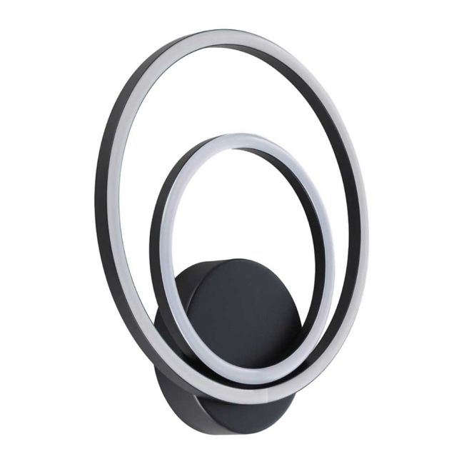 Lanacera Black 20W LED Wall Light by Eglo