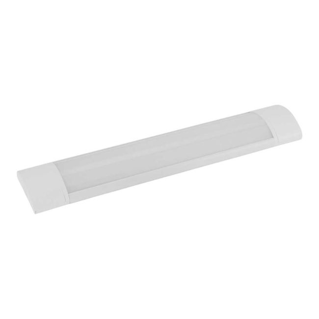 Lanky White 30W Tricolour LED Batten Wide by Eglo