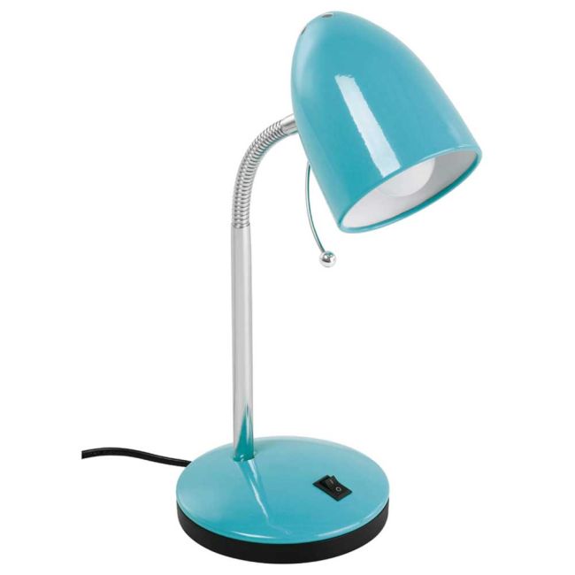 Lara Bright Blue E27 Table Lamp by Eglo