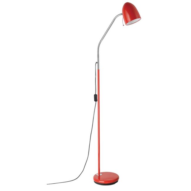 Lara Red E27 Floor Lamp by Eglo