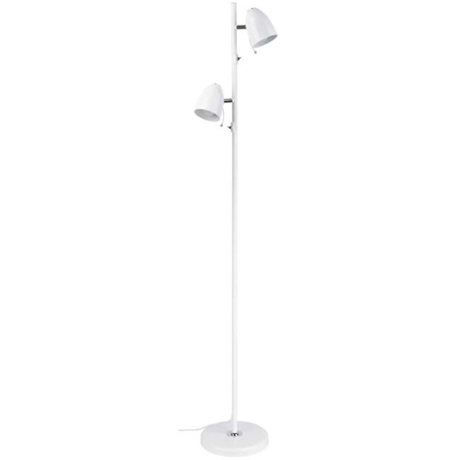 Lara White 2 Light Floor Lamp by Eglo