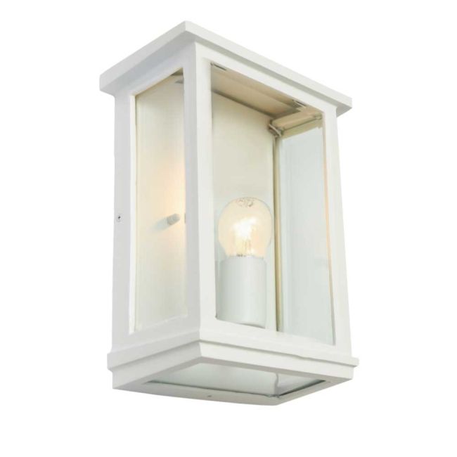 Large Cougar Lighting Madrid Exterior Wall Light in White
