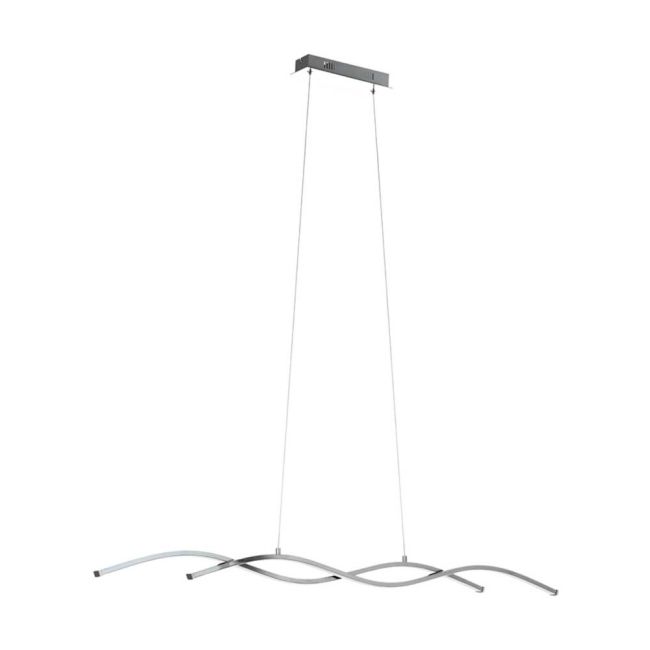 Lasana 2 Chrome LED Pendant Light by Eglo