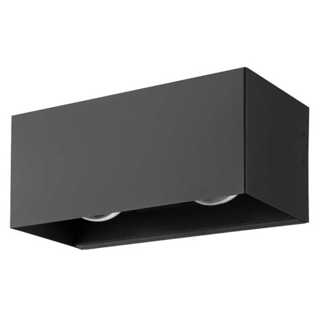Lesmo Black Exterior LED Wall Light by Eglo