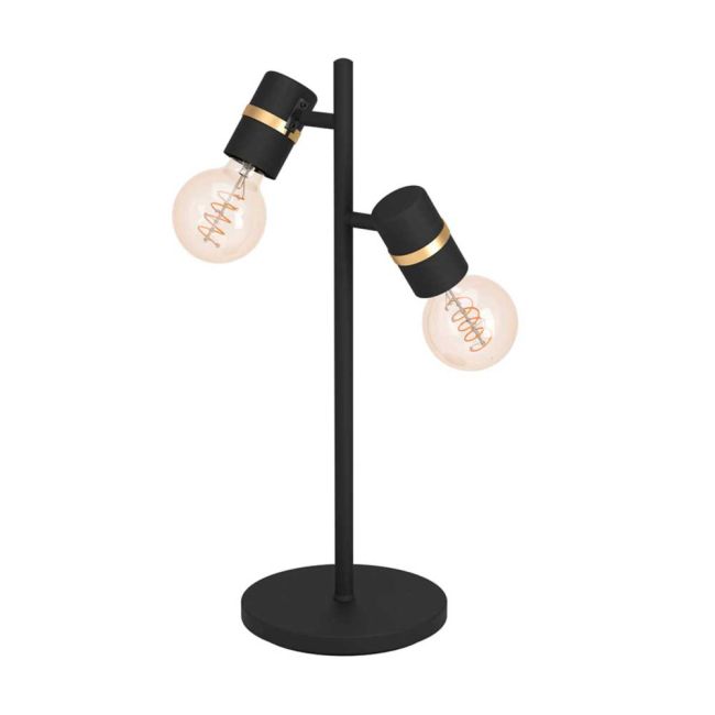 Lurone Black and Gold Table Lamp by Eglo