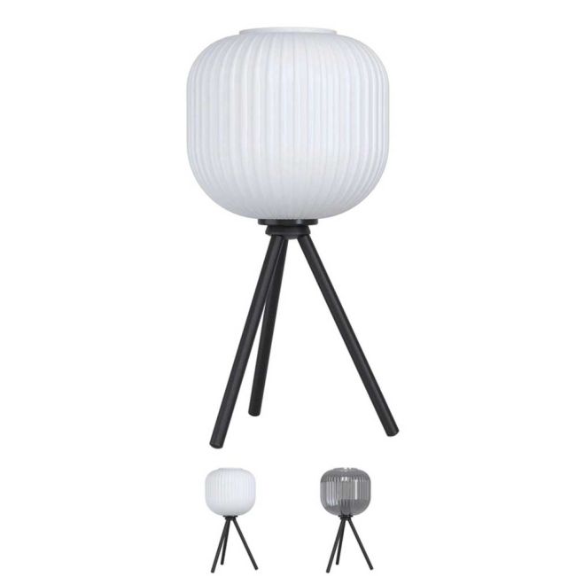 Mantunalle Black and Glass Table Lamp by Eglo