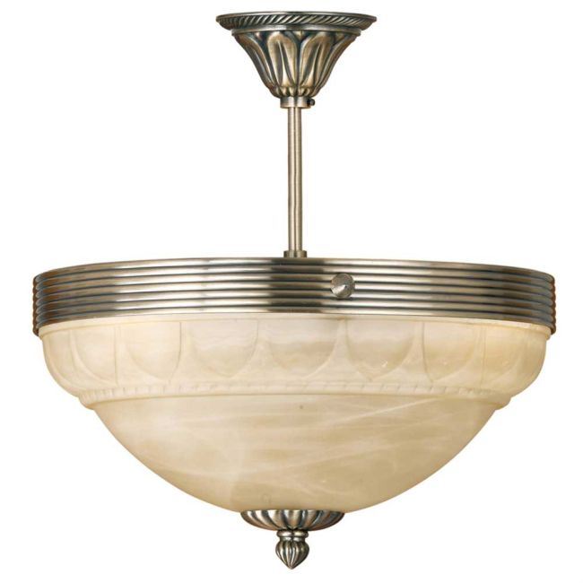 Marbella Bronze with Glass Ceiling Light by Eglo