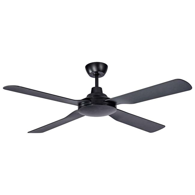 Martec Discovery 48" AC 4 ABS Blade Ceiling Fan Matt Black MDF124M
