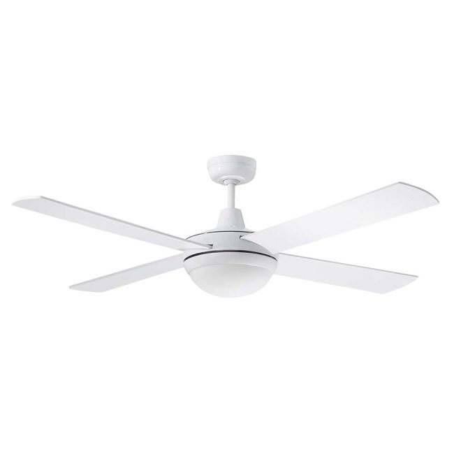 Martec Lifestyle 52" 4 Blade Ceiling Fan with 24W Tricolour LED Light White DLS1343W