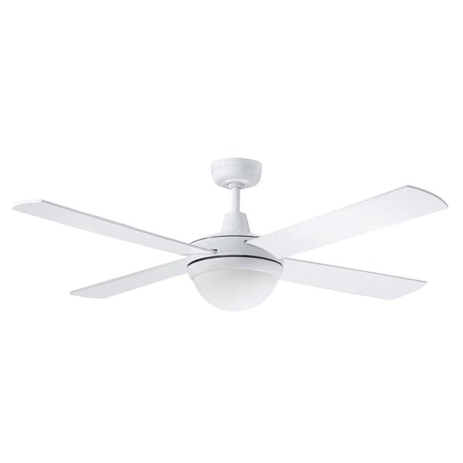 Martec Lifestyle 52" AC 4 Blade Ceiling Fan with 2 x E27 Light White DLS1344W