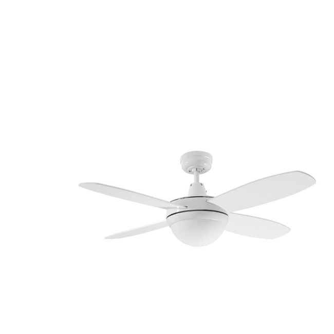 Martec Lifestyle 52" 4 Blade Ceiling Fan with E27 Light White DLS1344W