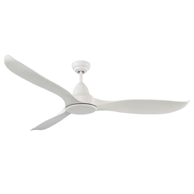 Martec Wave 52" DC 3 Blade ABS Ceiling Fan with Remote Control White Satin MWF133WSR