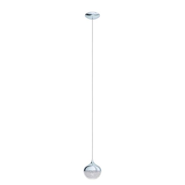 Mioglia 1 Chrome 1 Light Pendant by Eglo