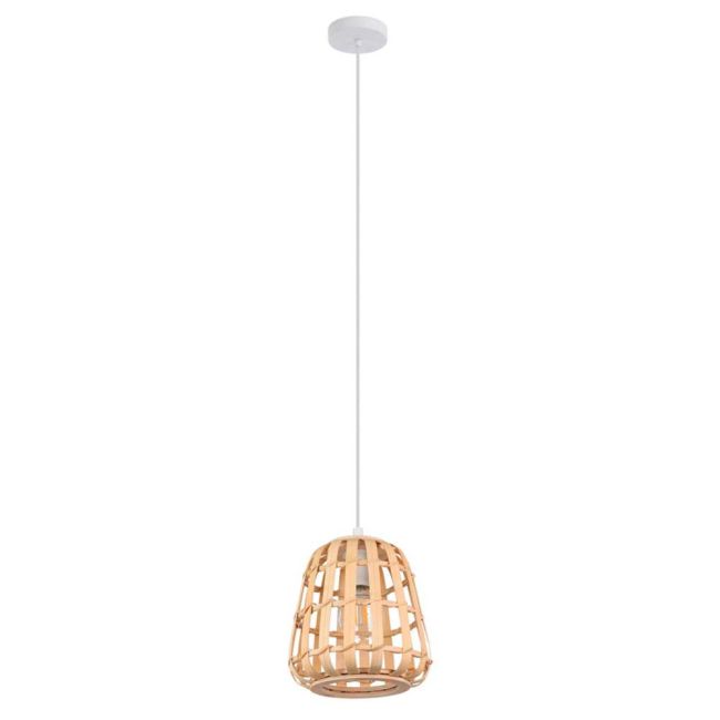 Montezuelo Natural Cane E27 Large Pendant Light by Eglo
