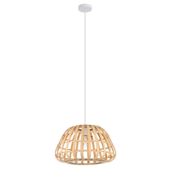 Montezuelo Natural Cane E27 Small Pendant Light by Eglo