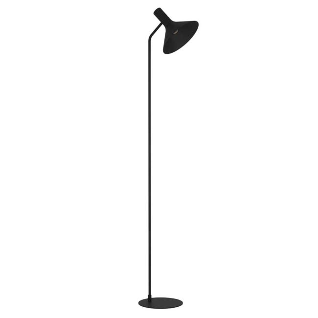 Morescana Black E27 Floor Lamp by Eglo