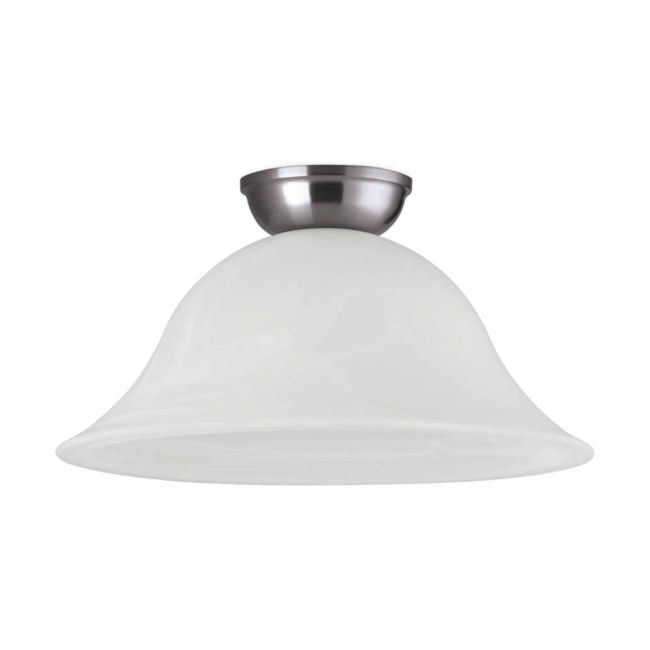 Murcia Satin Nickel and Alabaster Glass Large DIY Batten Fix by Eglo