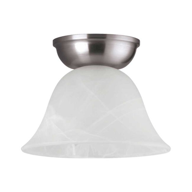 Murcia Satin Nickel and Alabaster Glass Small DIY Batten Fix by Eglo